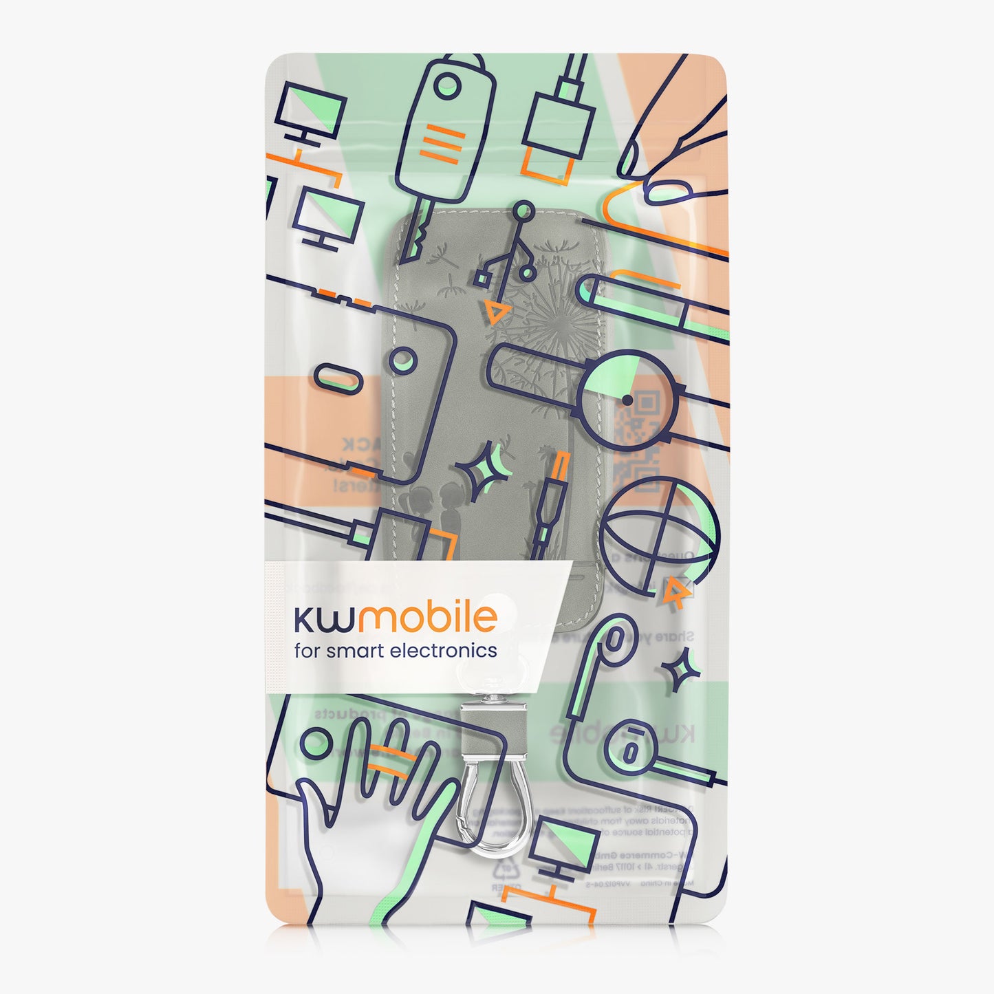 kwmobile Schlüsselhülle für Renault 4-Tasten Smartkey Autoschlüssel (nur Keyless Go) Hülle - Autoschlüssel Schlüssel Hülle aus Silikon - Schlüsselschutz Gehäuse aus Kunstleder