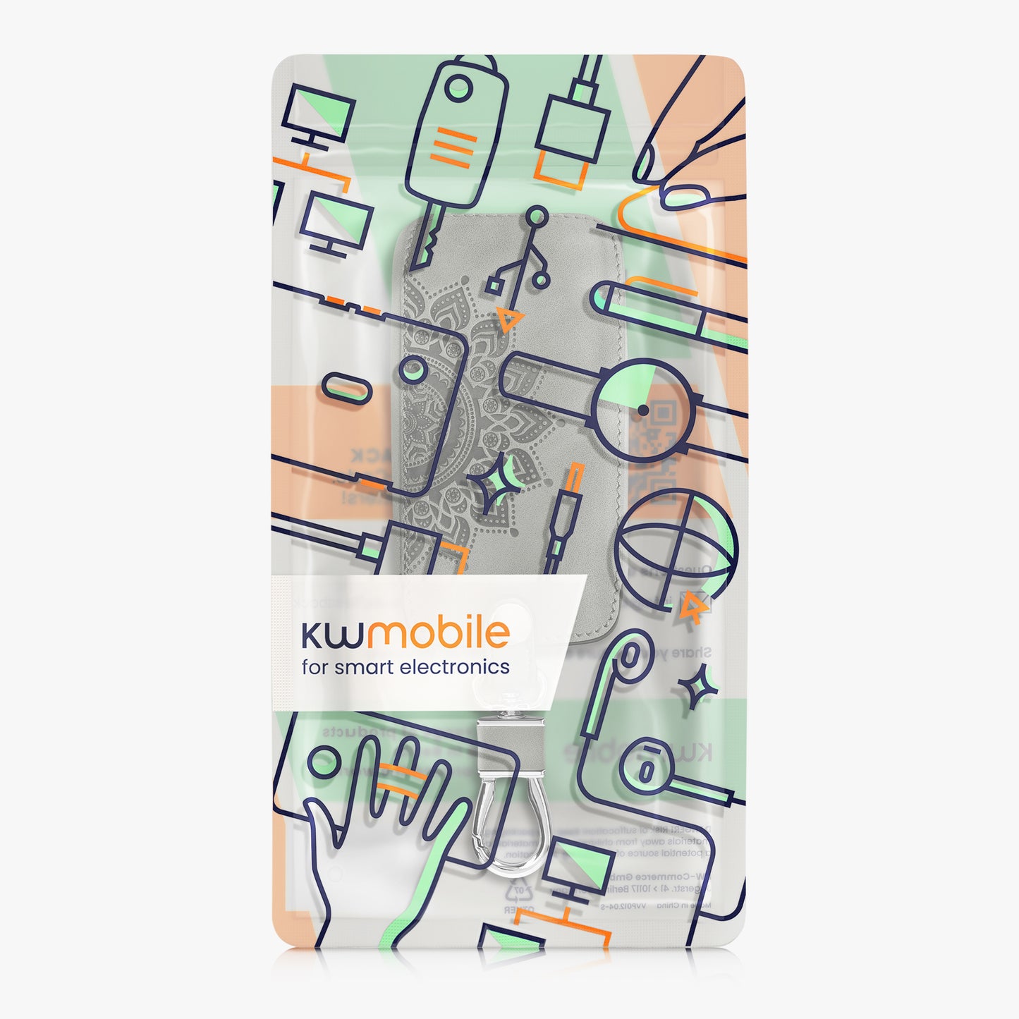 kwmobile Schlüsselhülle für Renault 4-Tasten Smartkey Autoschlüssel (nur Keyless Go) Hülle - Autoschlüssel Schlüssel Hülle aus Silikon - Schlüsselschutz Gehäuse aus Kunstleder