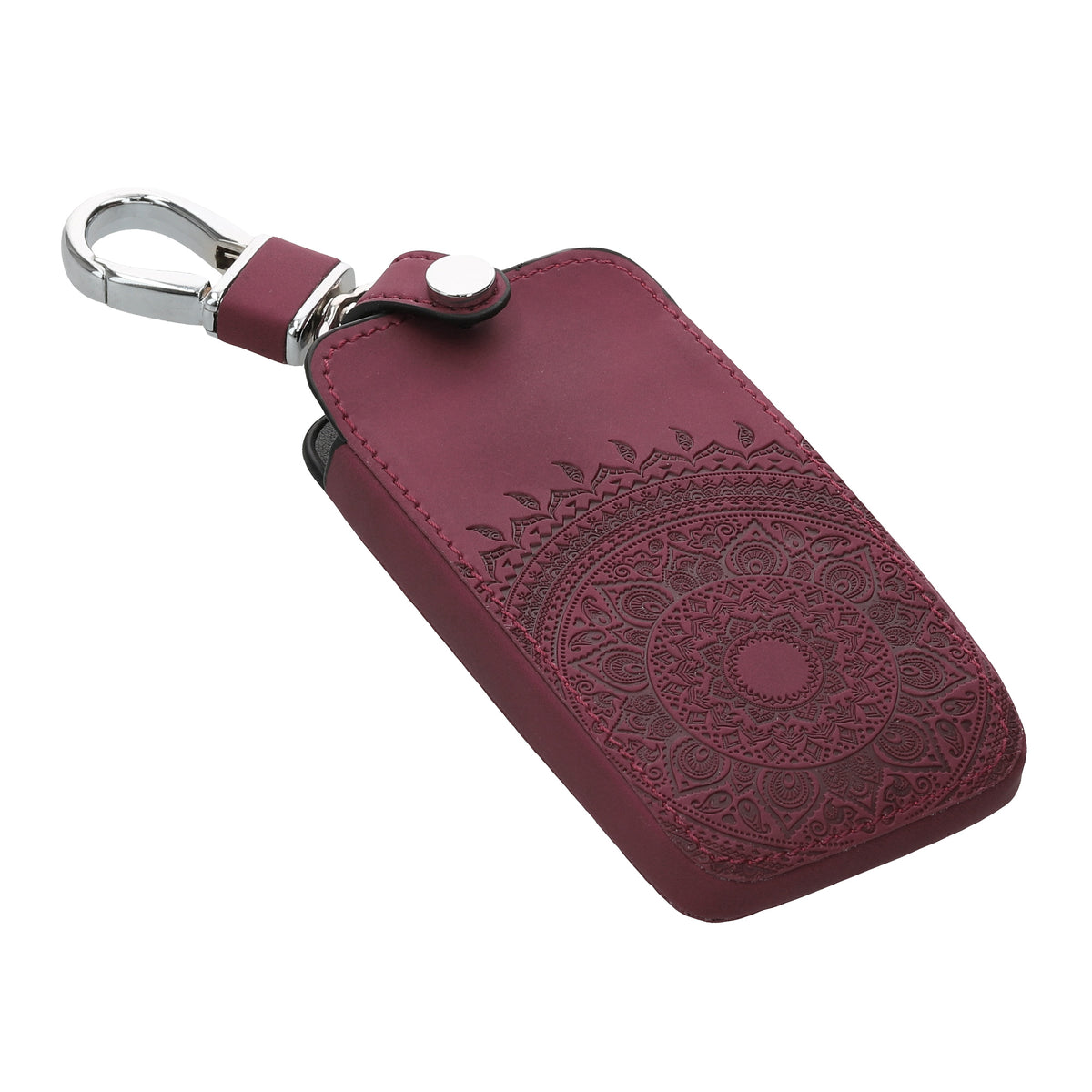 kwmobile Schlüsselhülle für Renault 4-Tasten Smartkey Autoschlüssel (nur Keyless Go) Hülle - Autoschlüssel Schlüssel Hülle aus Silikon - Schlüsselschutz Gehäuse aus Kunstleder