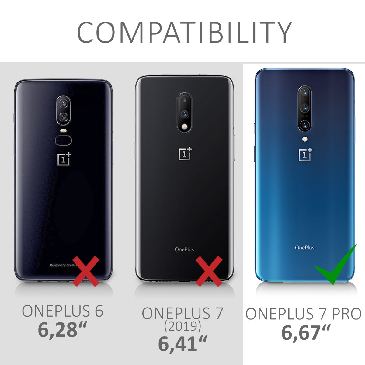 OnePlus 7 Pro stoßfestes Hardcase mit TPU Bumper