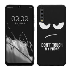 Samsung Galaxy A50 Silikon Handyhülle Don't Touch My Phone