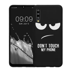 Samsung Galaxy A50 Silikon Handyhülle Don't Touch My Phone