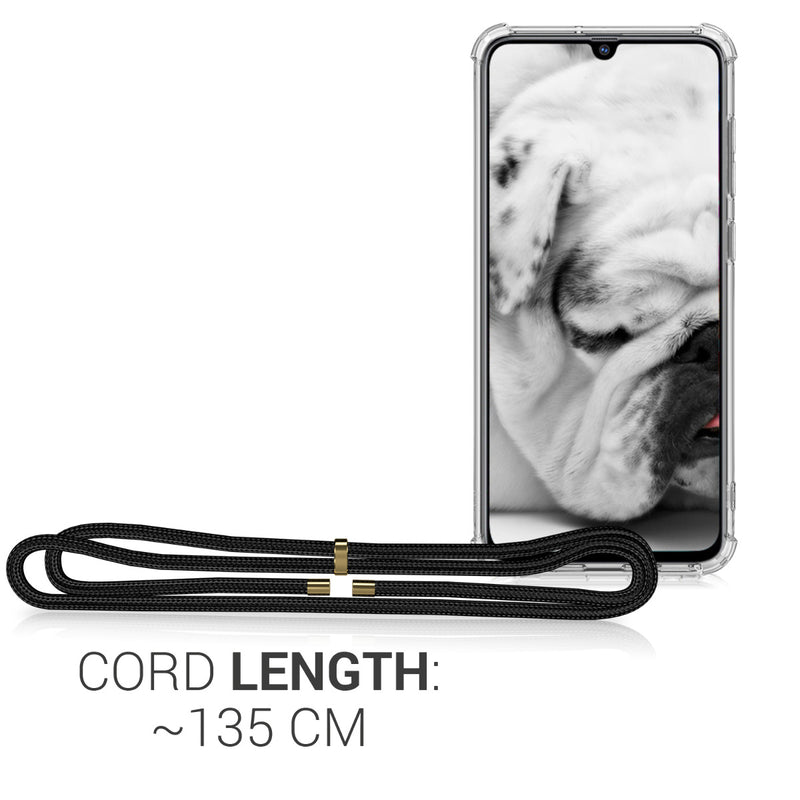 kwmobile Necklace Case kompatibel mit Samsung Galaxy A70 Hülle - Silikon Cover mit Handykette - Band Handyhülle