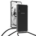 kwmobile Necklace Case kompatibel mit Samsung Galaxy A70 Hülle - Silikon Cover mit Handykette - Band Handyhülle