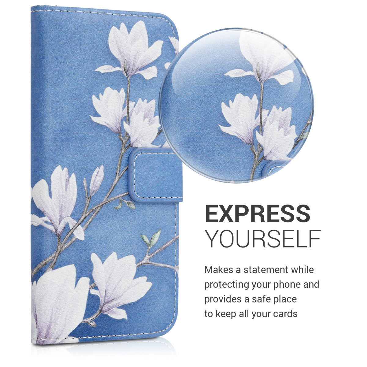 kwmobile Wallet Case kompatibel mit Samsung Galaxy A20e Hülle - Cover mit Ständer und Kartenfächern