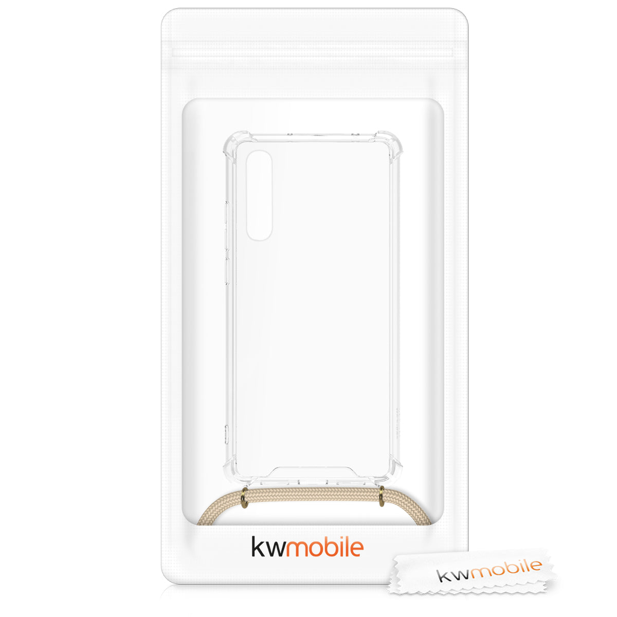 kwmobile Necklace Case kompatibel mit Huawei P20 Pro Hülle - Silikon Cover mit Handykette - Band Handyhülle