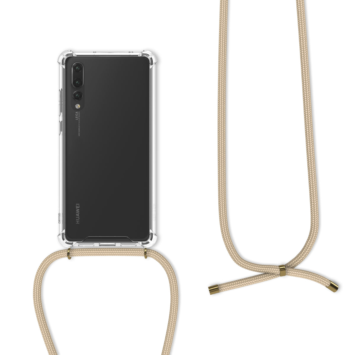 kwmobile Necklace Case kompatibel mit Huawei P20 Pro Hülle - Silikon Cover mit Handykette - Band Handyhülle