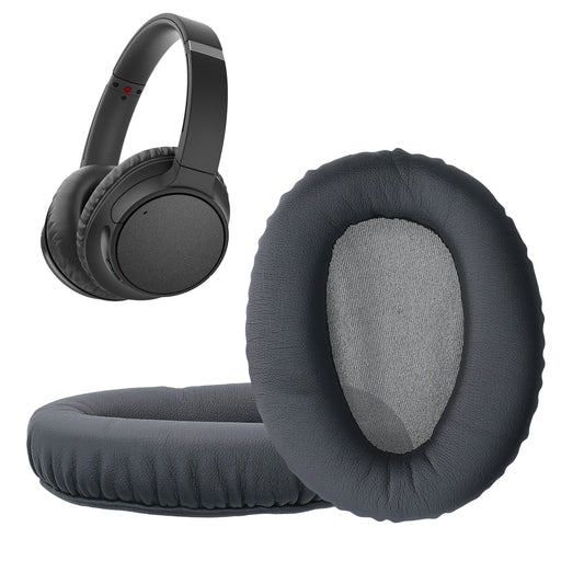 kwmobile 2x Ohr Polster für Sony WH-CH700N Ohrpolster - Ersatz Ohrpolster - Kopfhörer Ersatzteile - Kopfhörer Ersatzpolster für Over Ear Headphones Schwarz matt  