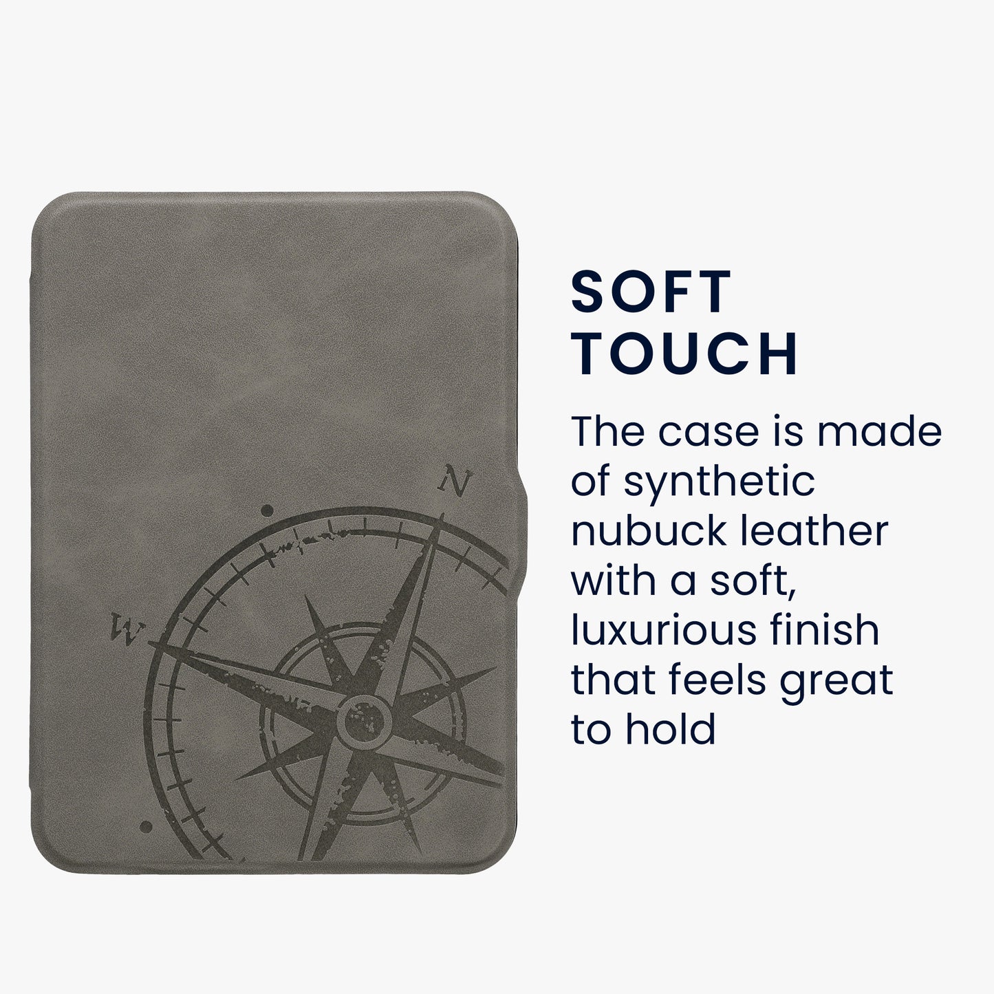 kwmobile Schutzhülle für Tolino Vision 1 / 2 / 3 / 4 HD Hülle - eReader Case aus Kunstleder mit Auto Sleep Funktion
