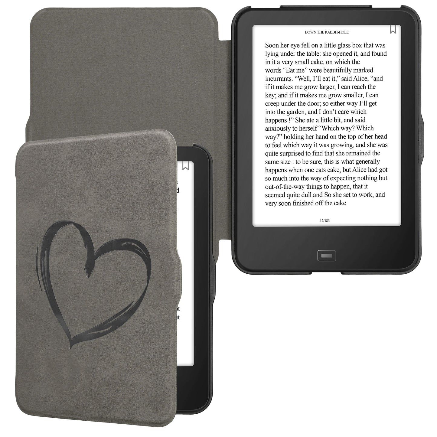 kwmobile Schutzhülle für Tolino Vision 1 / 2 / 3 / 4 HD Hülle - eReader Case aus Kunstleder mit Auto Sleep Funktion