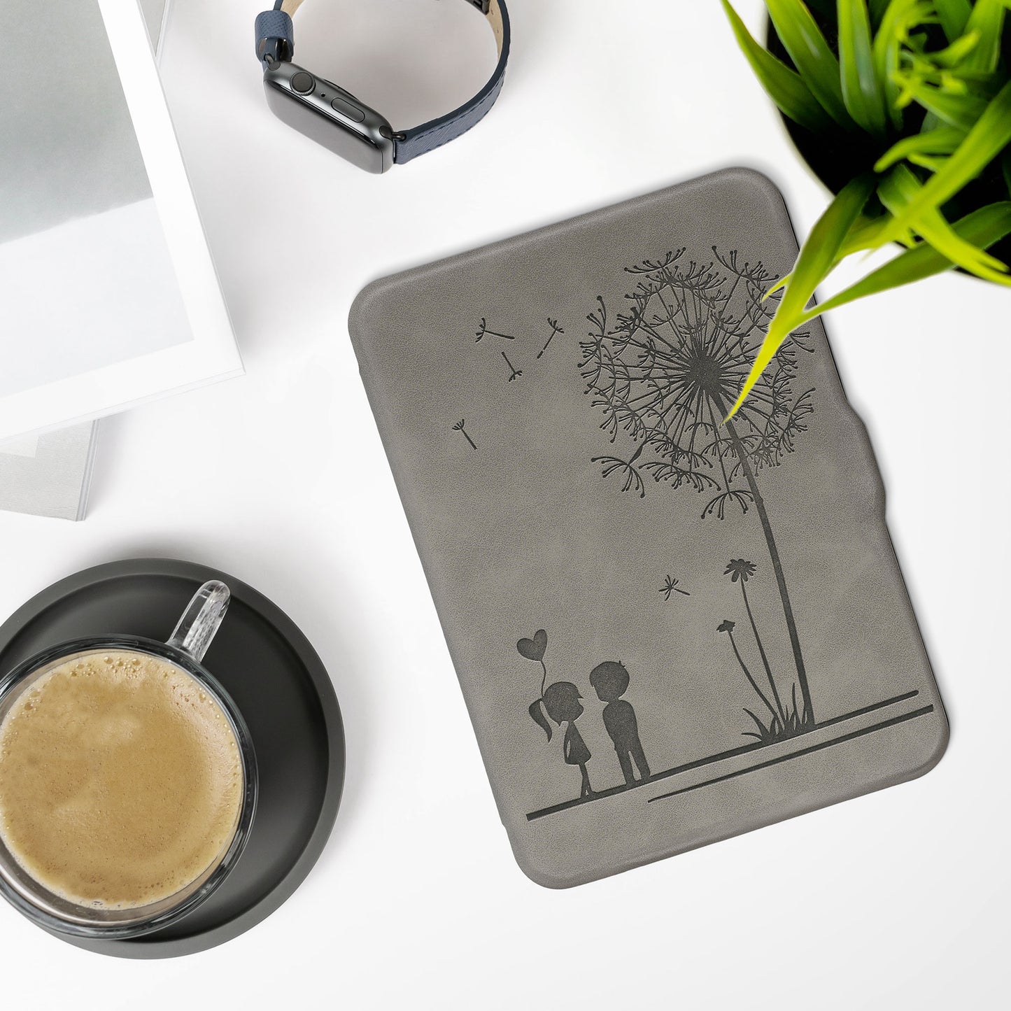 kwmobile Schutzhülle für Tolino Vision 1 / 2 / 3 / 4 HD Hülle - eReader Case aus Kunstleder mit Auto Sleep Funktion