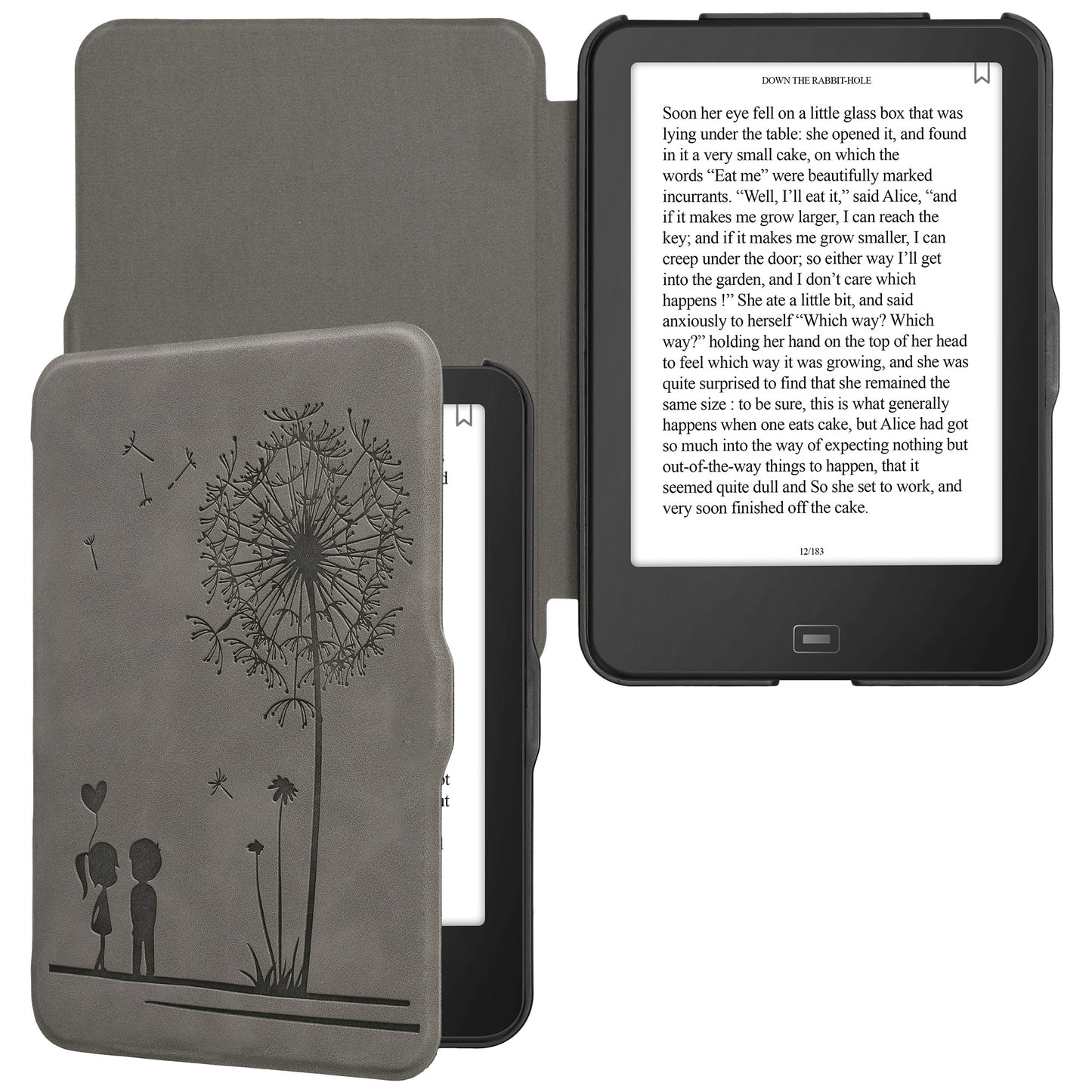 kwmobile Schutzhülle für Tolino Vision 1 / 2 / 3 / 4 HD Hülle - eReader Case aus Kunstleder mit Auto Sleep Funktion