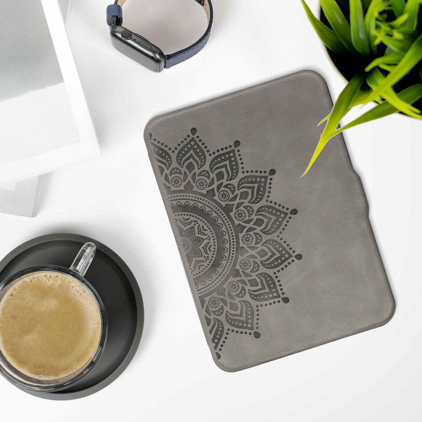 kwmobile Schutzhülle für Tolino Vision 1 / 2 / 3 / 4 HD Hülle - eReader Case aus Kunstleder mit Auto Sleep Funktion