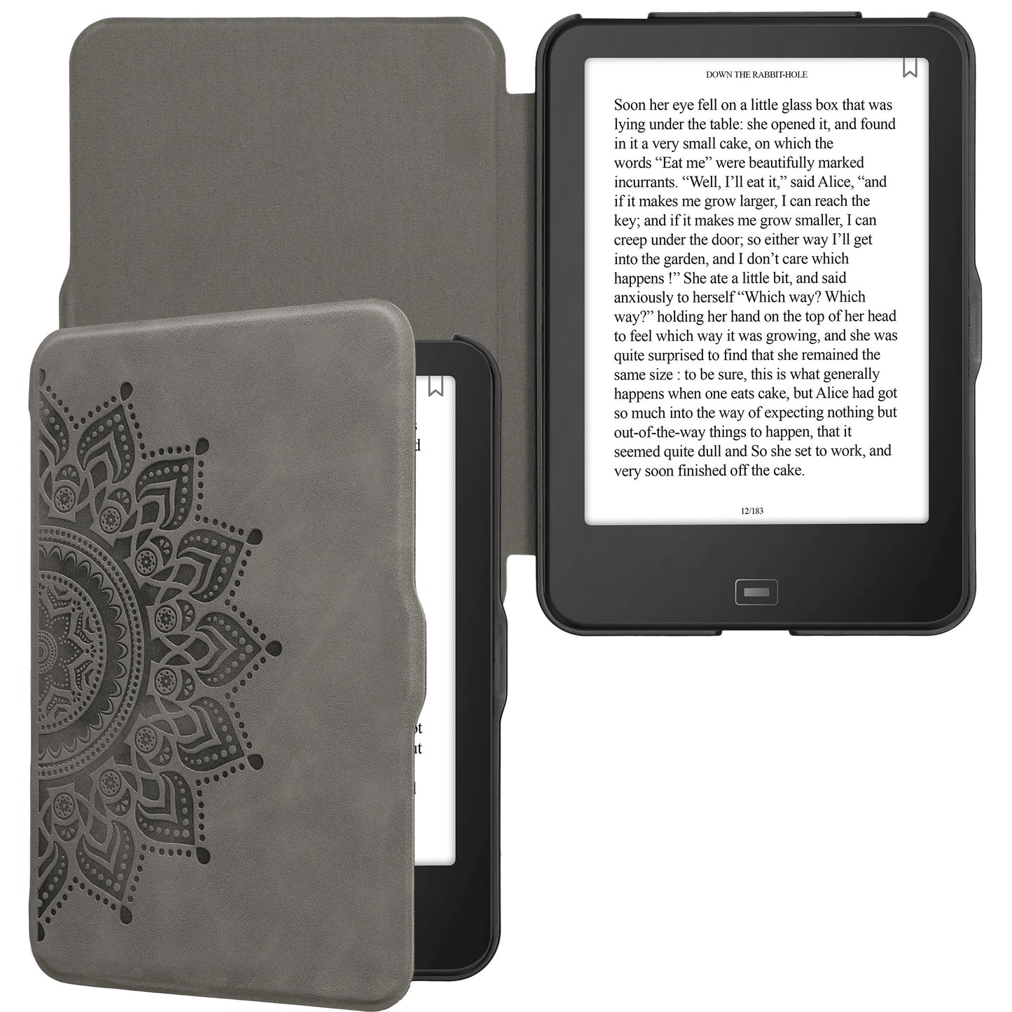 kwmobile Schutzhülle für Tolino Vision 1 / 2 / 3 / 4 HD Hülle - eReader Case aus Kunstleder mit Auto Sleep Funktion