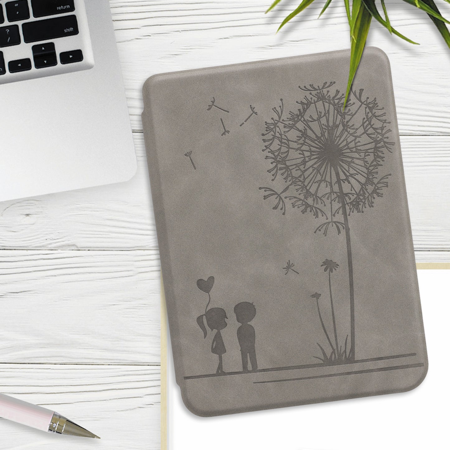 kwmobile Schutzhülle für Tolino Shine 3 Hülle - eReader Case aus Kunstleder mit Auto Sleep Funktion