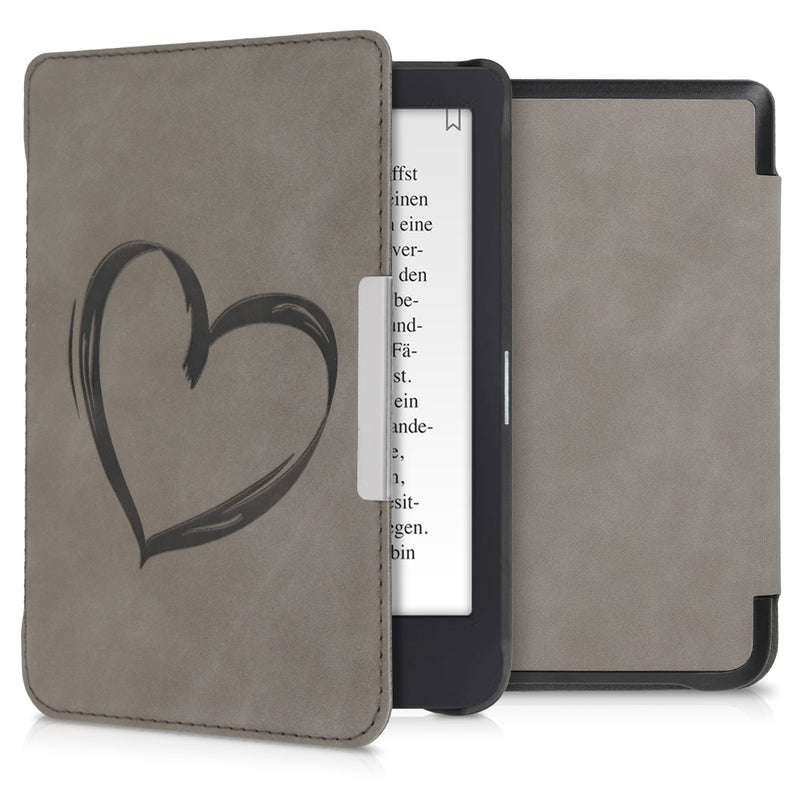 kwmobile Schutzhülle für Tolino Shine 3 Hülle - eReader Case aus Kunstleder mit Auto Sleep Funktion