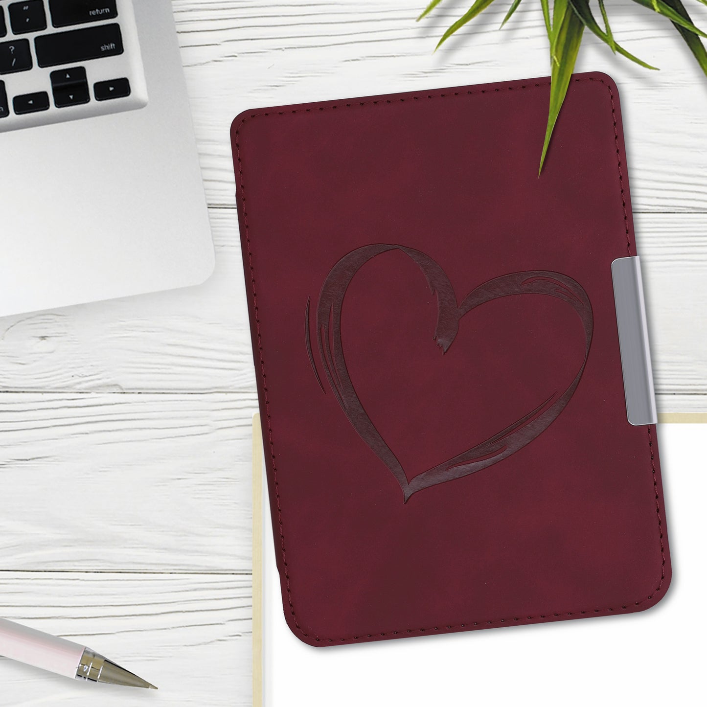 kwmobile Schutzhülle für Tolino Shine 3 Hülle - eReader Case aus Kunstleder mit Auto Sleep Funktion