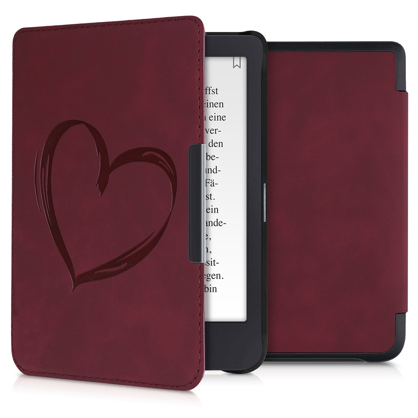 kwmobile Schutzhülle für Tolino Shine 3 Hülle - eReader Case aus Kunstleder mit Auto Sleep Funktion