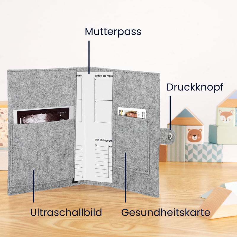 Mutterpasshülle aus Filz