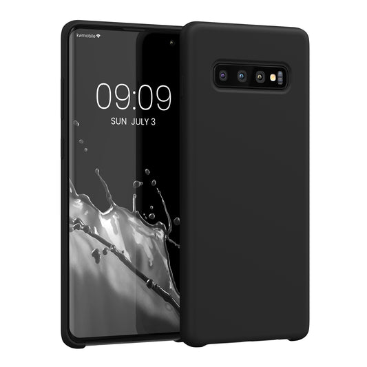 kwmobile Handyhülle für Samsung Galaxy S10 Plus / S10+ Hülle - Case Silikon - Kabelloses Laden - Schutzhülle Cover