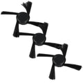kwmobile Ersatzbürsten Set kompatibel mit Neato Botvac D5 / D6 / D7 Serie - 3x Seitenbürsten - Staubsauger Zubehör Bürsten Modelle D-Serie D5 D6 D7 Schwarz  [dsg01]