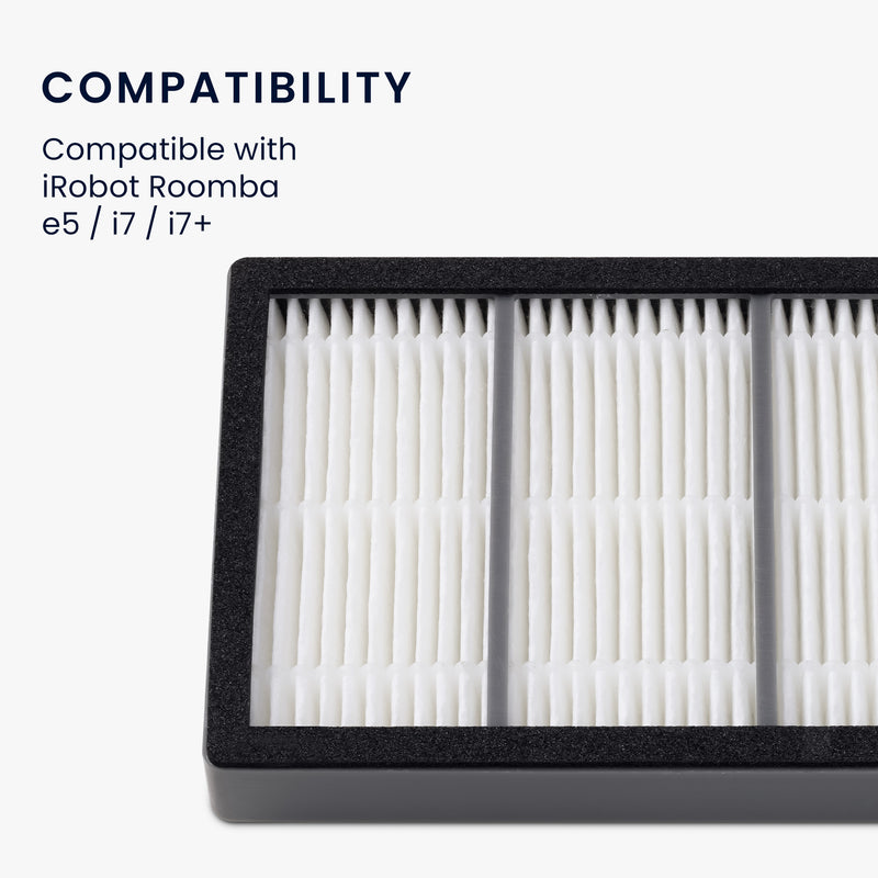 kwmobile Filter Set kompatibel mit iRobot Roomba e/i Serie - Ersatzfilter Hochleistungsfilter - Staubsauger Zubehör