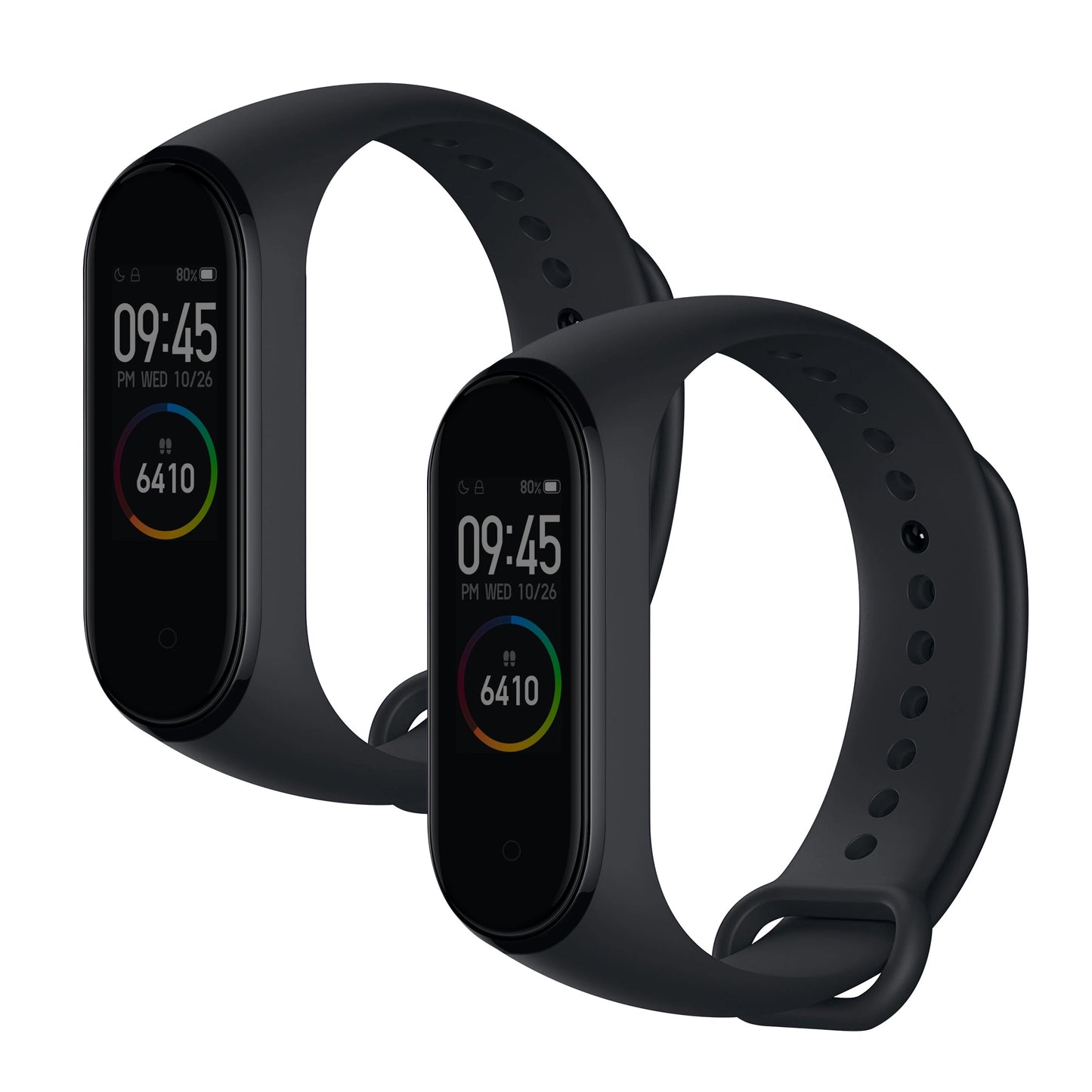 kwmobile Uhrenarmband für Xiaomi Mi Band 4 / Mi Band 3 Armband - Fitnesstracker Band Set aus Silikon - Ersatzarmband Smartwatch