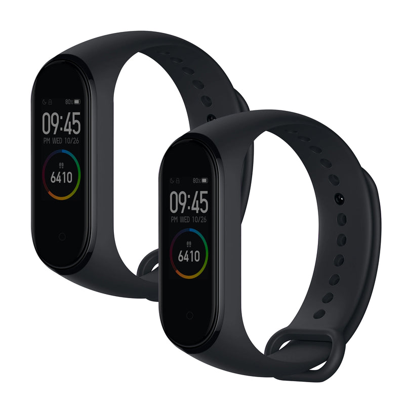 kwmobile Uhrenarmband für Xiaomi Mi Band 4 / Mi Band 3 Armband - Fitnesstracker Band Set aus Silikon - Ersatzarmband Smartwatch