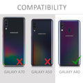 kwmobile Necklace Case kompatibel mit Samsung Galaxy A40 Hülle - Silikon Cover mit Handykette