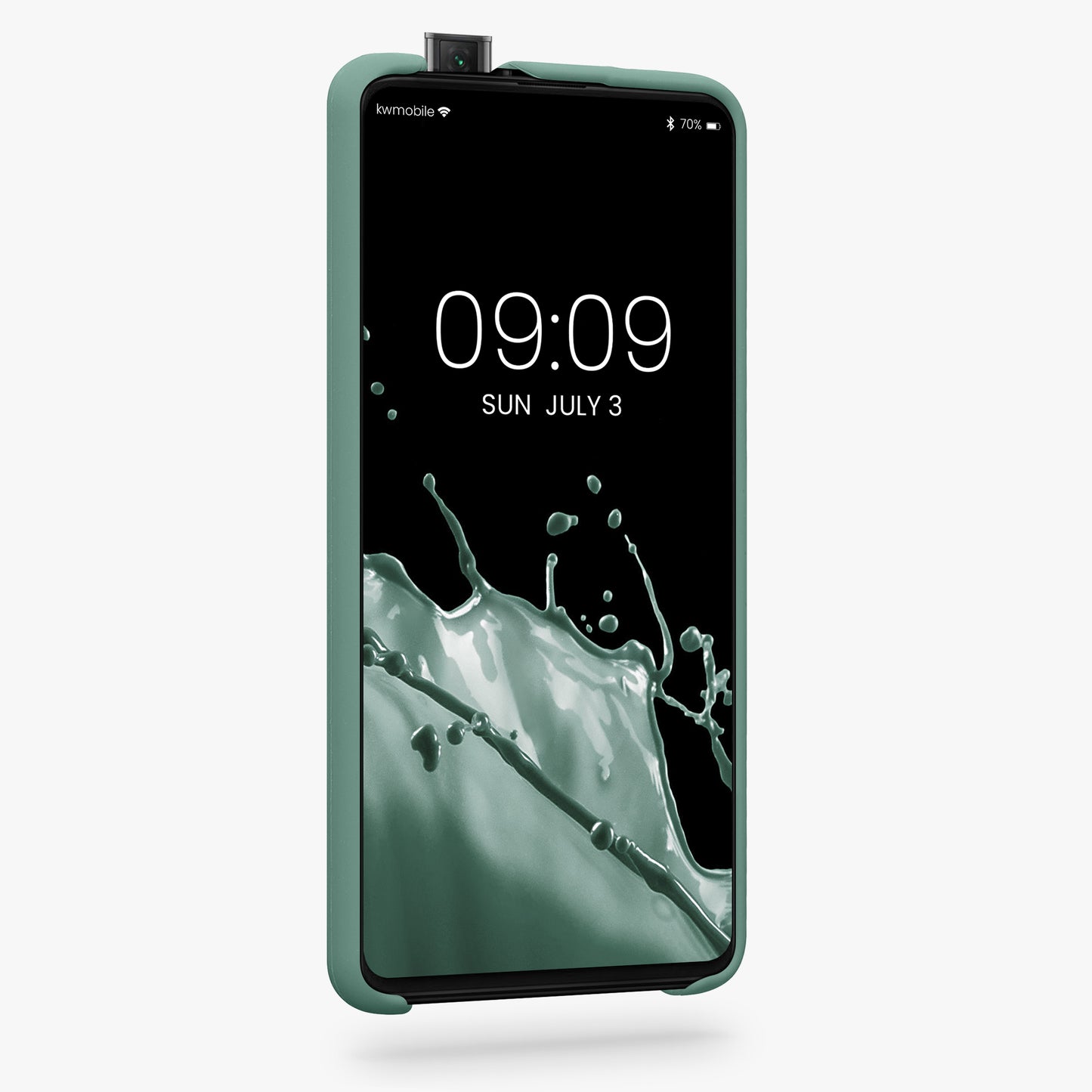 kwmobile Handyhülle für Xiaomi Mi 9T (Pro) / Redmi K20 (Pro) Hülle - Case Silikon - Kabelloses Laden - Schutzhülle Cover