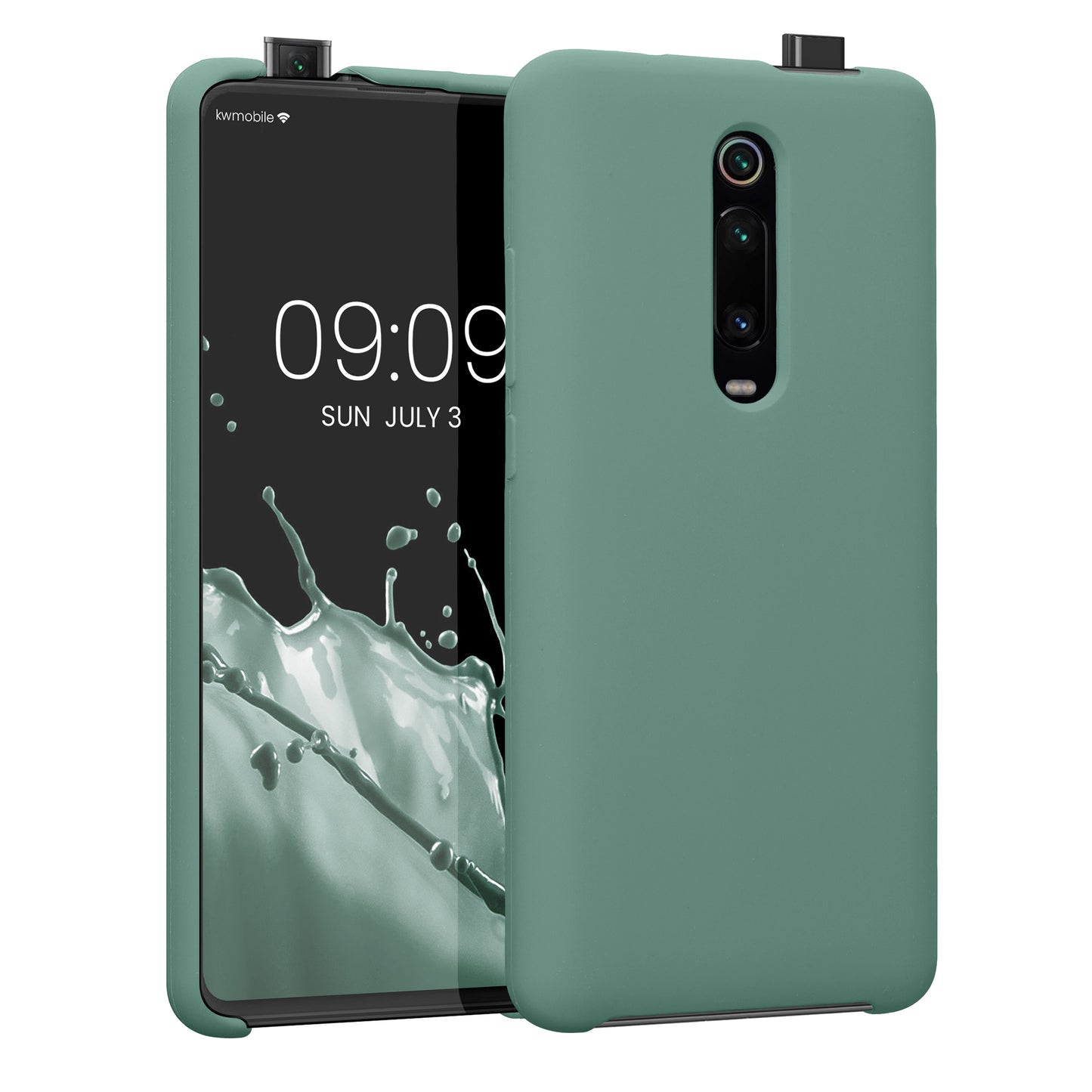kwmobile Handyhülle für Xiaomi Mi 9T (Pro) / Redmi K20 (Pro) Hülle - Case Silikon - Kabelloses Laden - Schutzhülle Cover