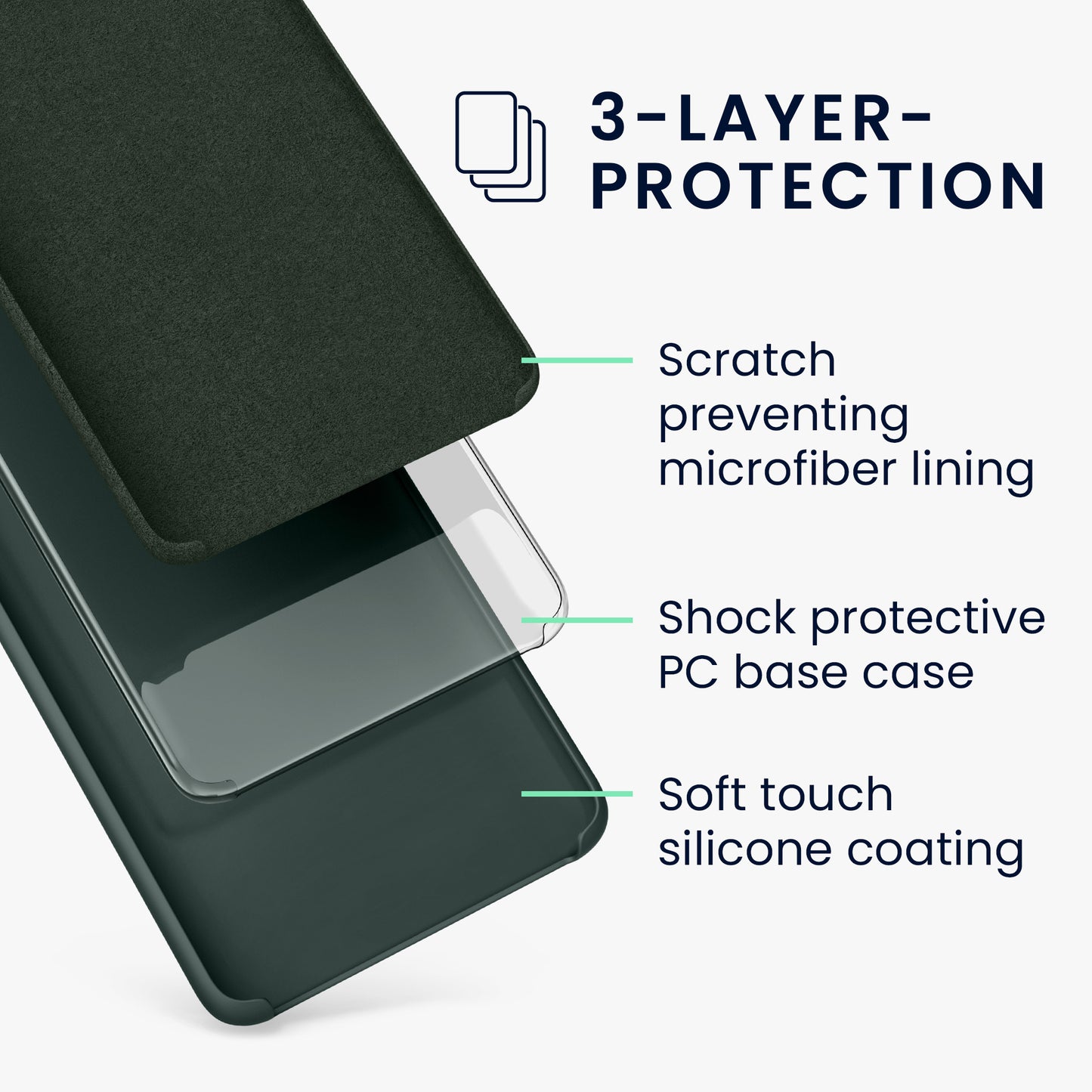 kwmobile Handyhülle für Xiaomi Mi 9T (Pro) / Redmi K20 (Pro) Hülle - Case Silikon - Kabelloses Laden - Schutzhülle Cover
