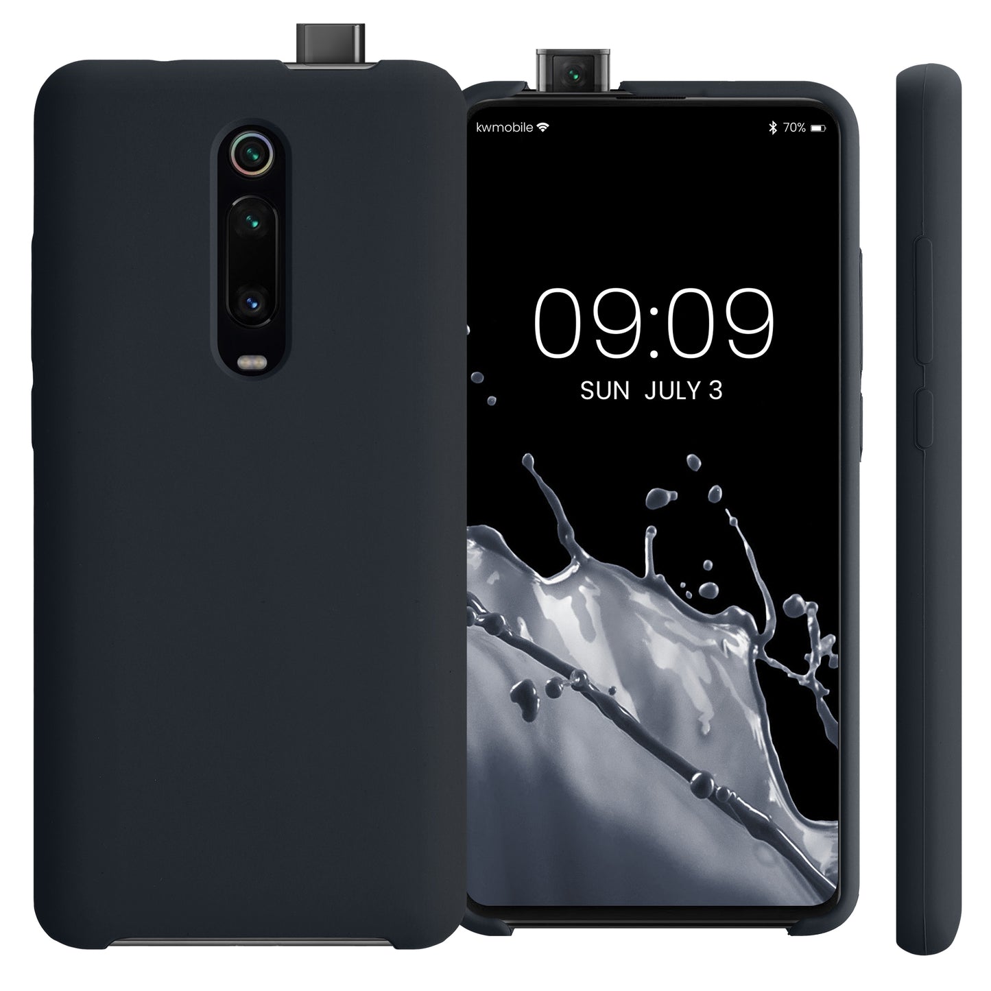 kwmobile Handyhülle für Xiaomi Mi 9T (Pro) / Redmi K20 (Pro) Hülle - Case Silikon - Kabelloses Laden - Schutzhülle Cover