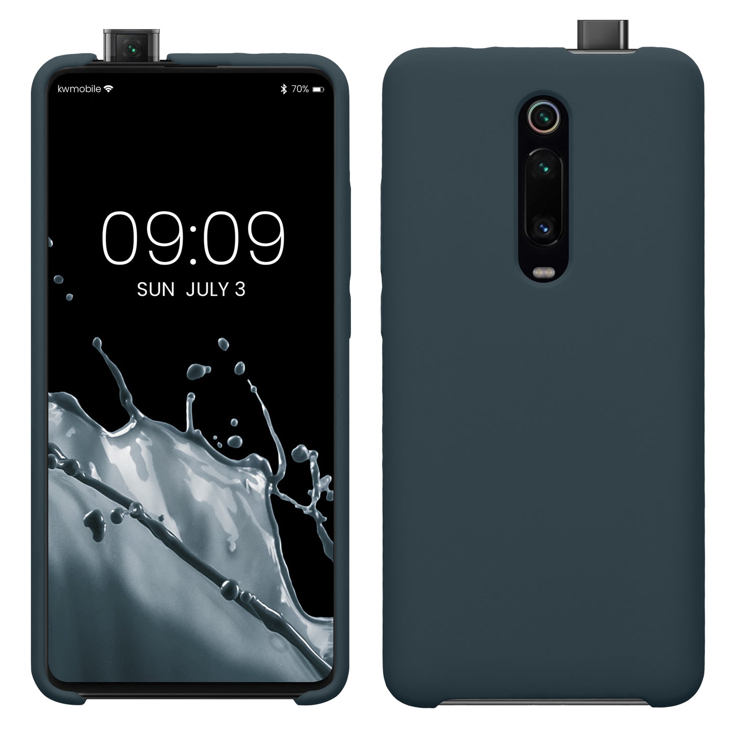 kwmobile Handyhülle für Xiaomi Mi 9T (Pro) / Redmi K20 (Pro) Hülle - Case Silikon - Kabelloses Laden - Schutzhülle Cover
