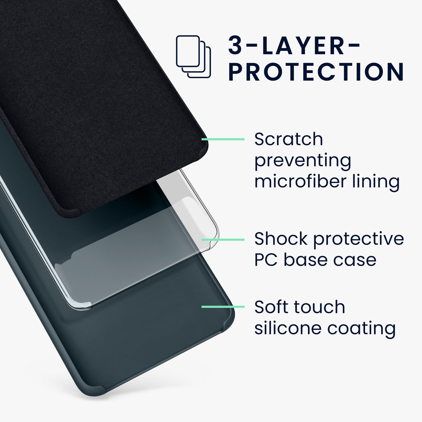 kwmobile Handyhülle für Xiaomi Mi 9T (Pro) / Redmi K20 (Pro) Hülle - Case Silikon - Kabelloses Laden - Schutzhülle Cover