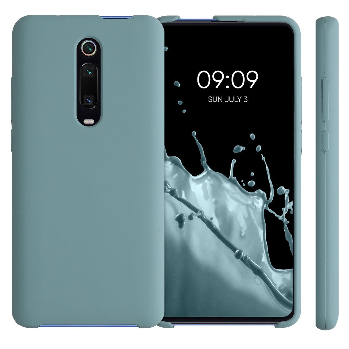 kwmobile Handyhülle für Xiaomi Mi 9T (Pro) / Redmi K20 (Pro) Hülle - Case Silikon - Kabelloses Laden - Schutzhülle Cover