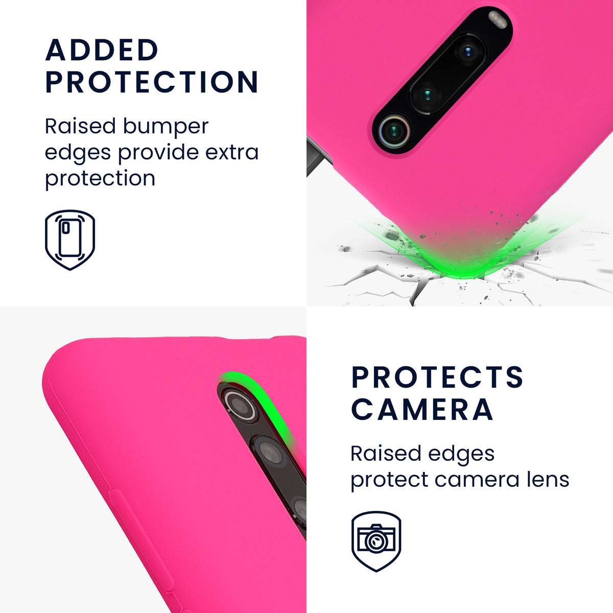 kwmobile Handyhülle für Xiaomi Mi 9T (Pro) / Redmi K20 (Pro) Hülle - Case Silikon - Kabelloses Laden - Schutzhülle Cover