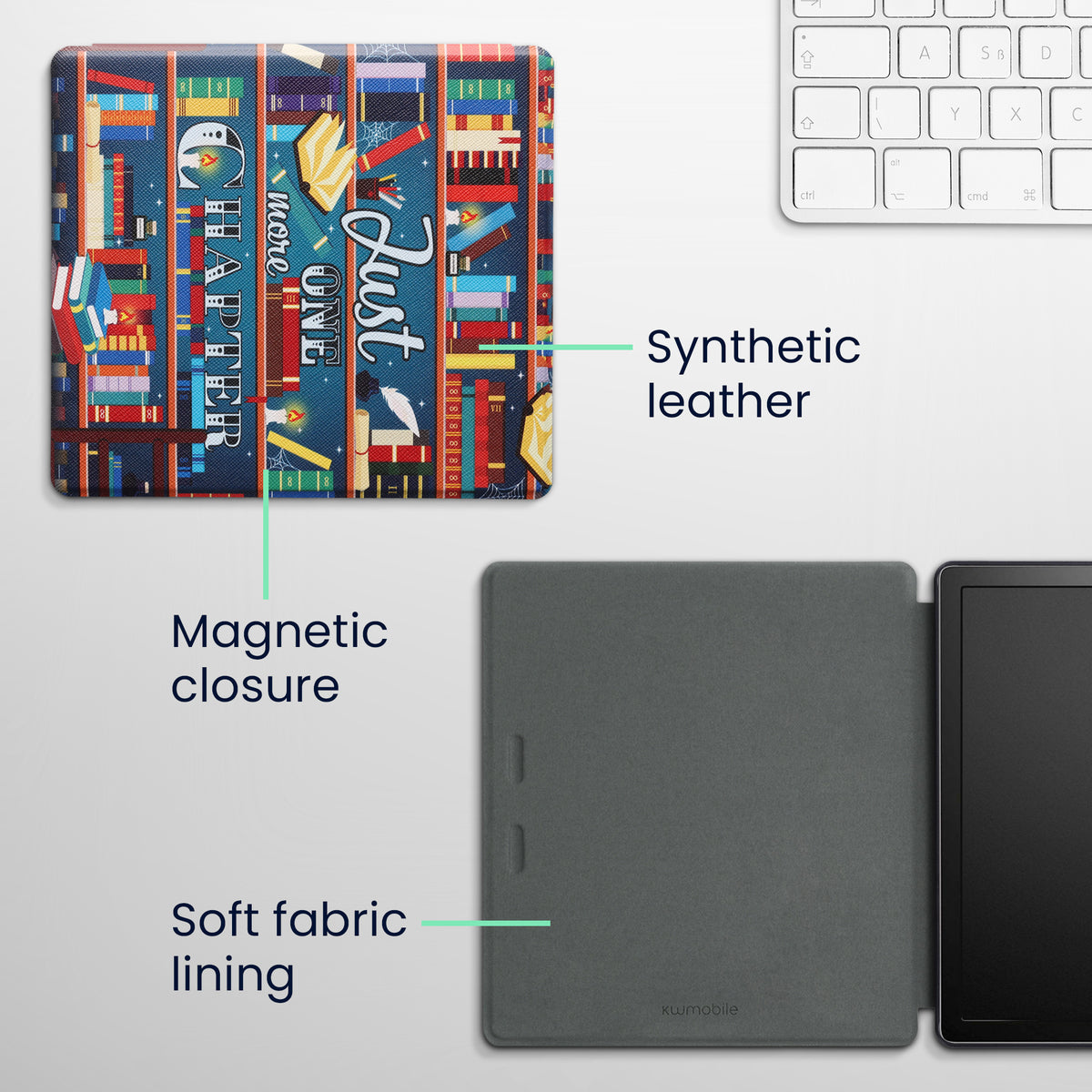 eReader Flip Case für Amazon Kindle Oasis 10. Generation mit Auto-Sleep