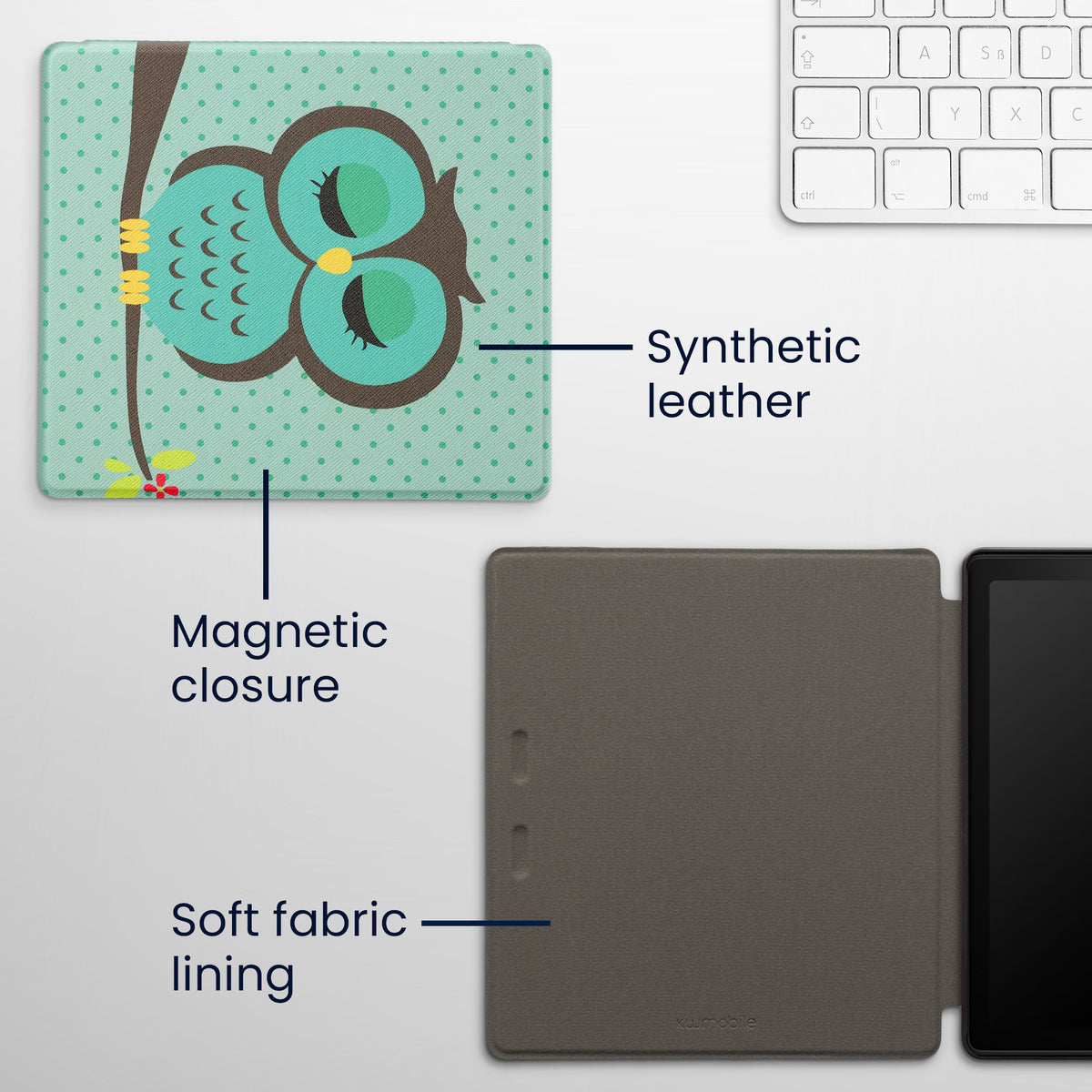 eReader Flip Case für Amazon Kindle Oasis 10. Generation mit Auto-Sleep