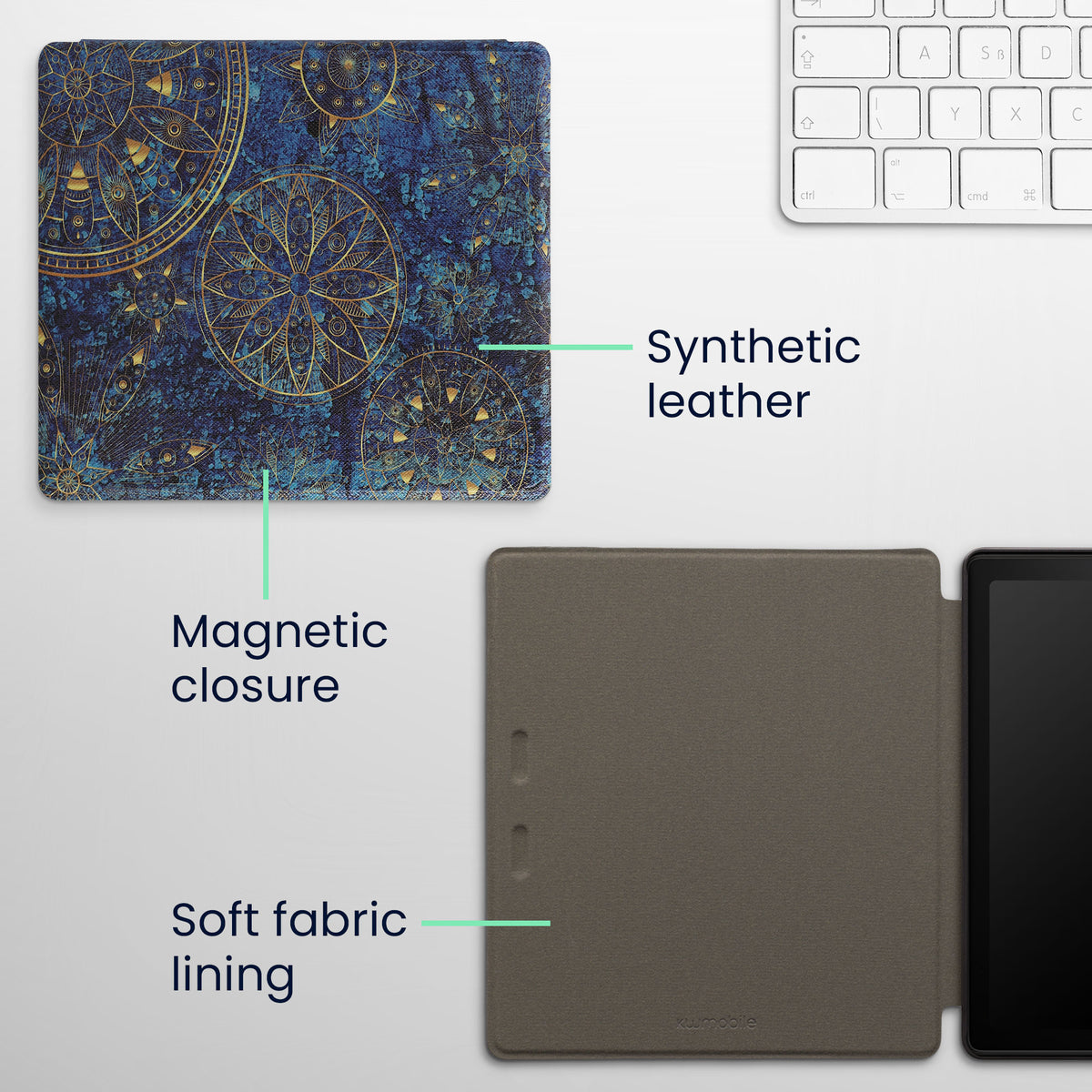 eReader Flip Case für Amazon Kindle Oasis 10. Generation mit Auto-Sleep