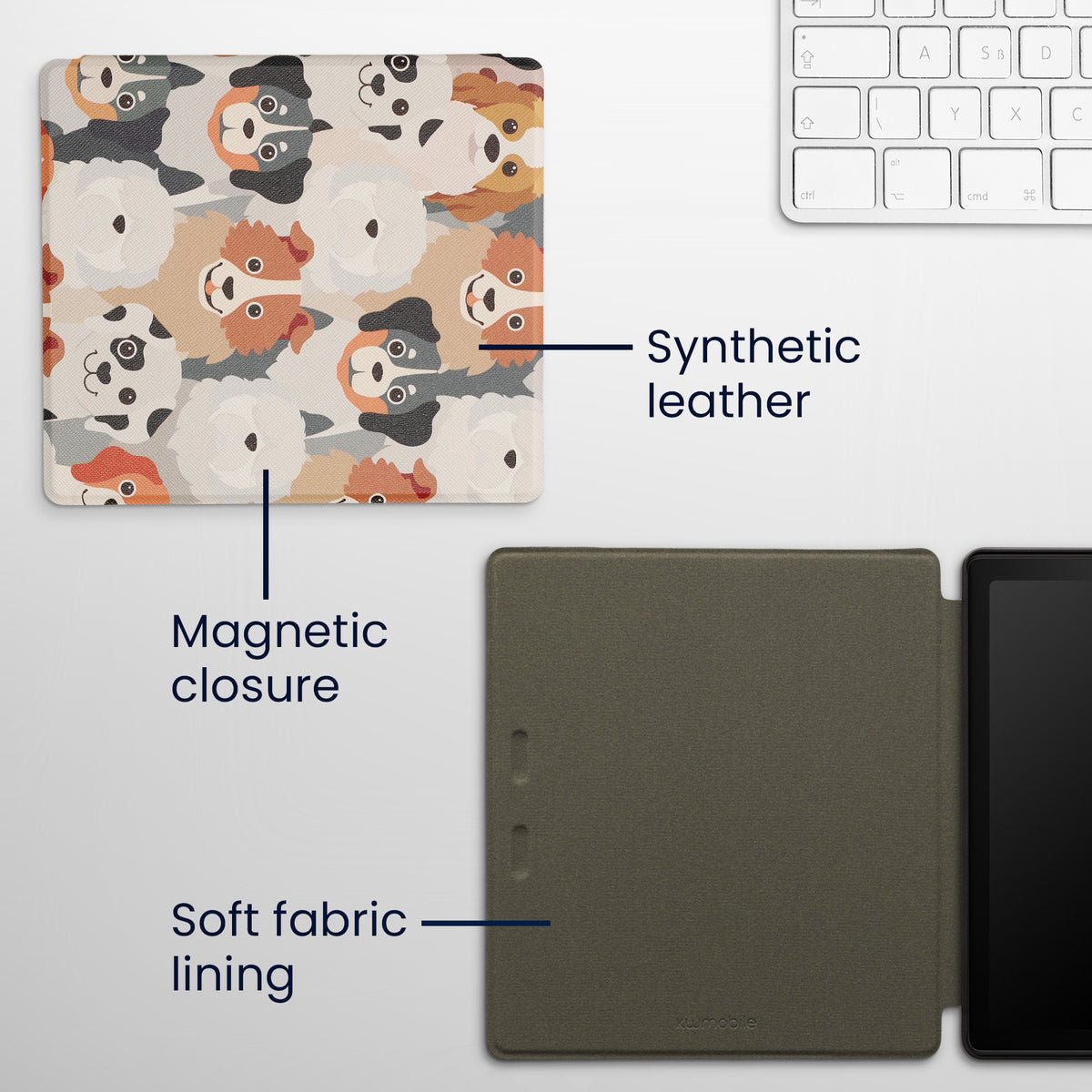 eReader Flip Case für Amazon Kindle Oasis 10. Generation mit Auto-Sleep