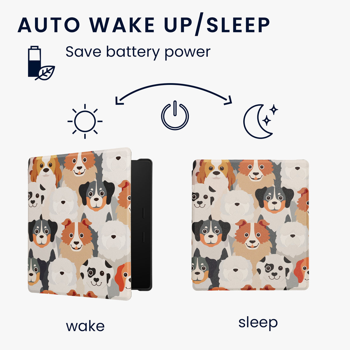 eReader Flip Case für Amazon Kindle Oasis 10. Generation mit Auto-Sleep