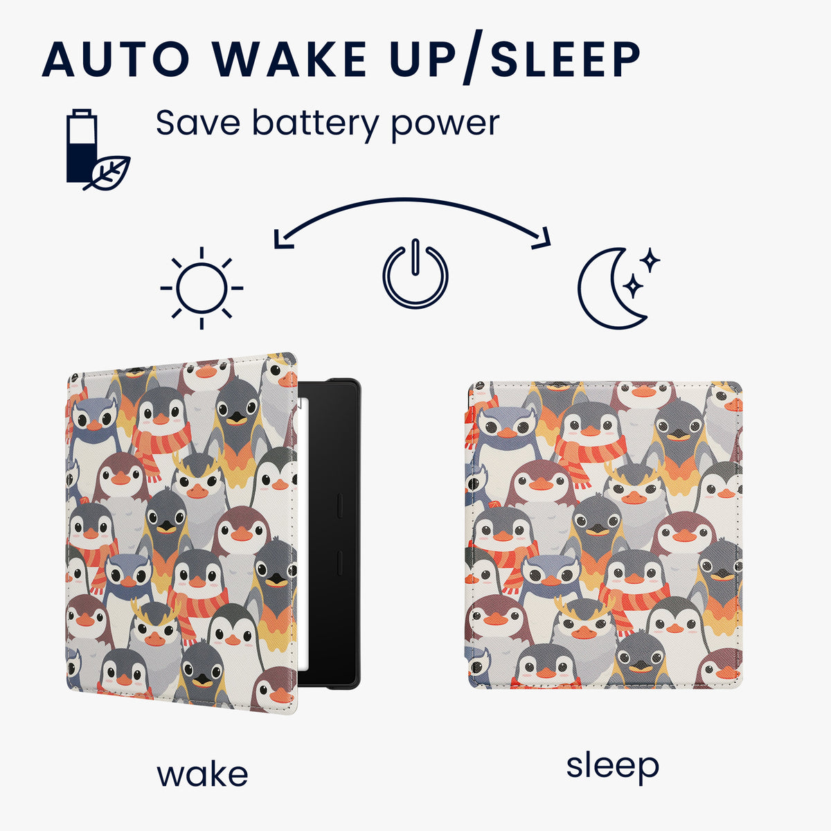 eReader Flip Case für Amazon Kindle Oasis 10. Generation mit Auto-Sleep