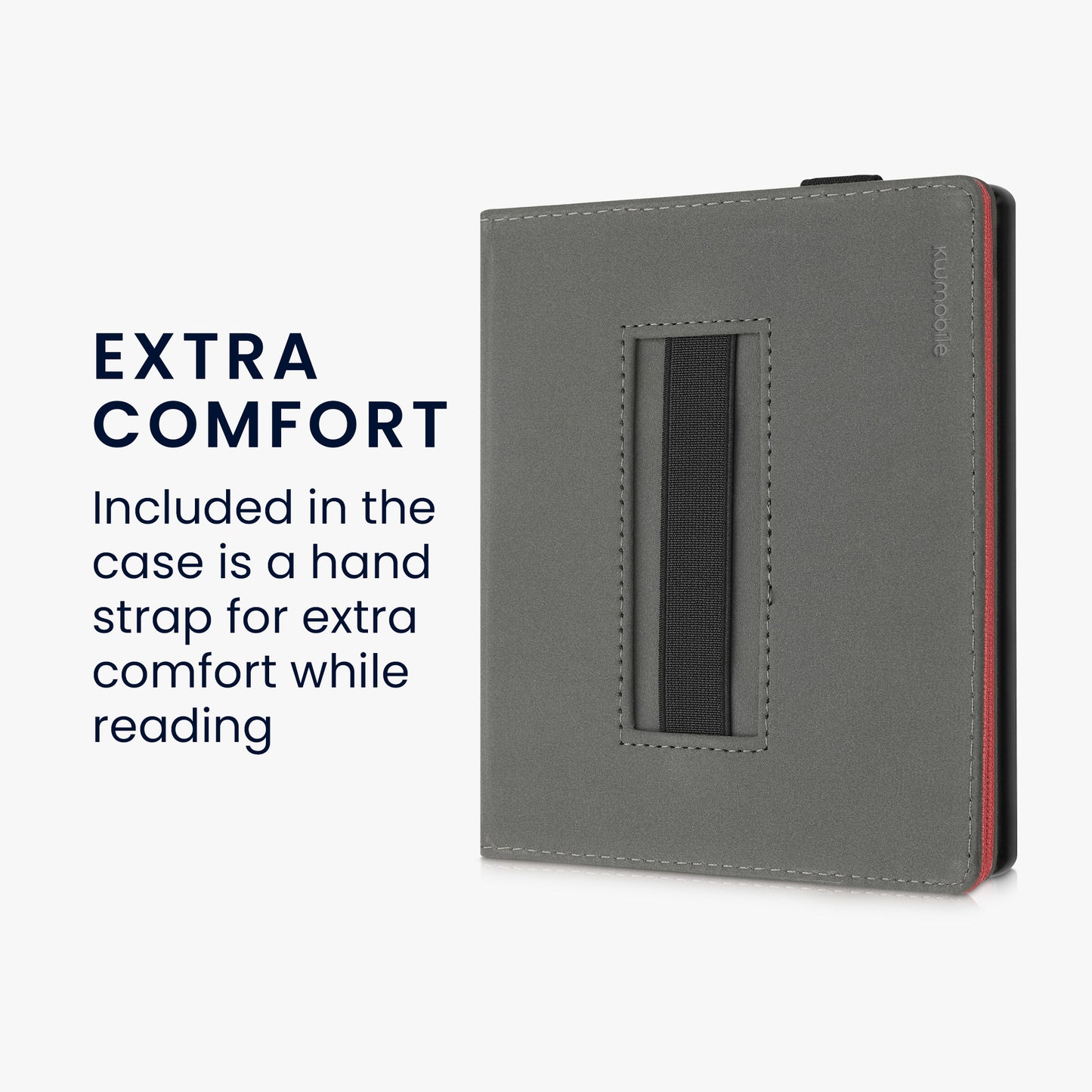 kwmobile Hülle kompatibel mit Amazon Kindle Oasis 10. Generation Hülle - Case mit Schlaufe und Ständer