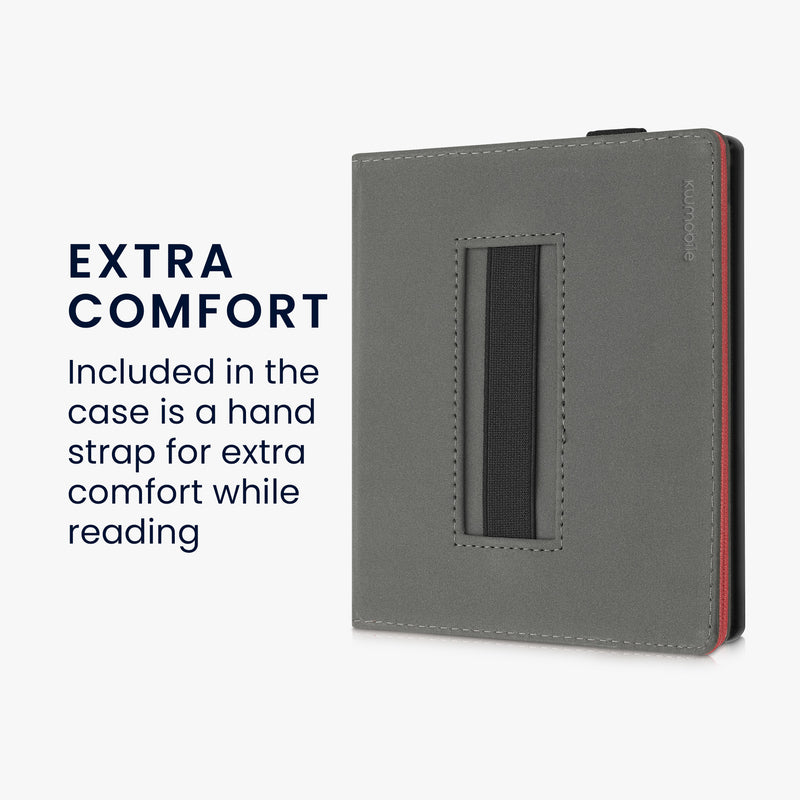 kwmobile Hülle kompatibel mit Amazon Kindle Oasis 10. Generation Hülle - Case mit Schlaufe und Ständer