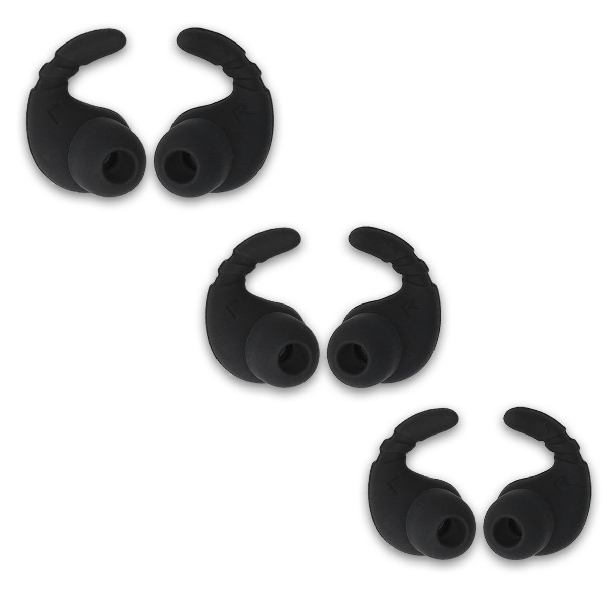 Universal Silikonhülle mit Haken für In-Ear Kopfhörer / Ohrstöpsel