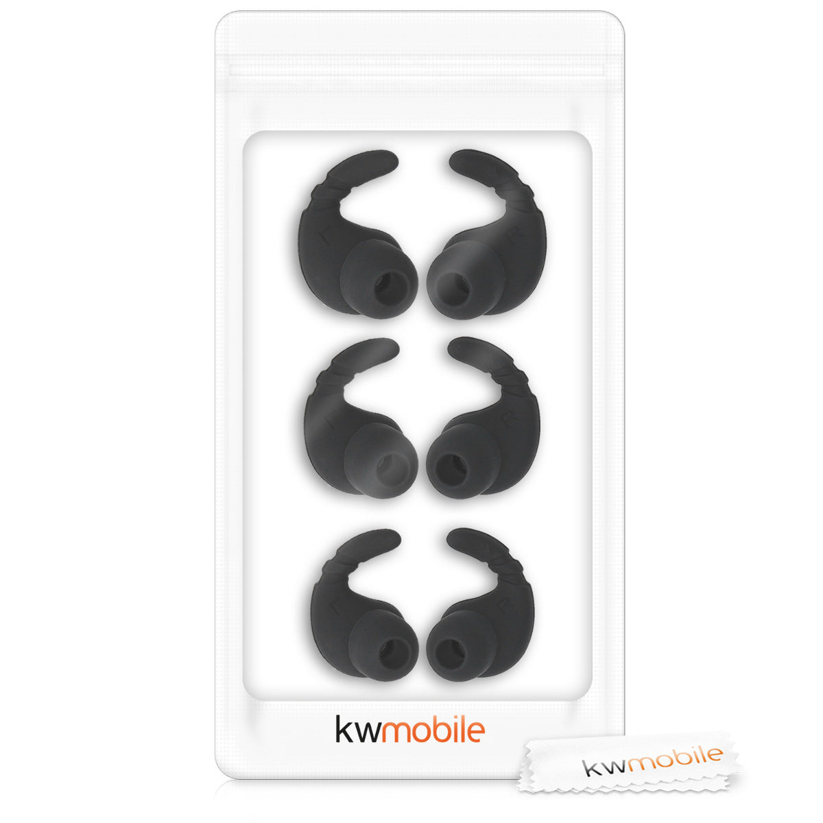 Universal Silikonhülle mit Haken für In-Ear Kopfhörer / Ohrstöpsel