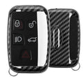 kwmobile Autoschlüssel Hülle kompatibel mit Land Rover Jaguar 5-Tasten Funk Autoschlüssel - Hardcover Schutzhülle Schlüsselhülle Cover