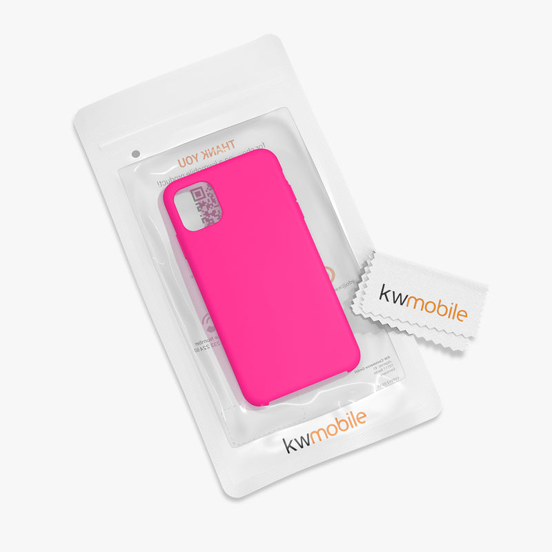 kwmobile Handyhülle für Apple iPhone 11 Hülle - Case Silikon - Kabelloses Laden - Schutzhülle Cover