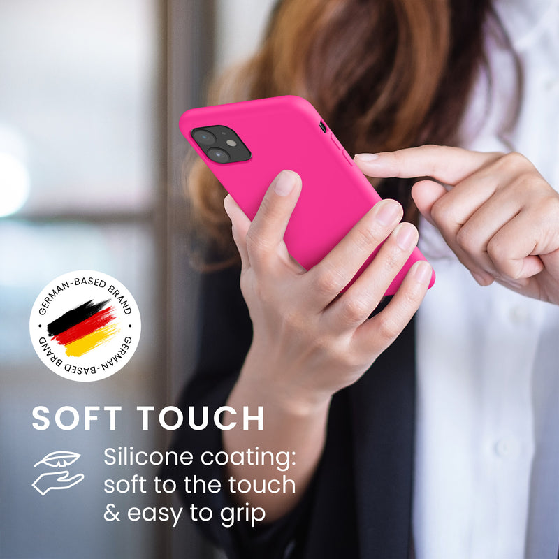 kwmobile Handyhülle für Apple iPhone 11 Hülle - Case Silikon - Kabelloses Laden - Schutzhülle Cover